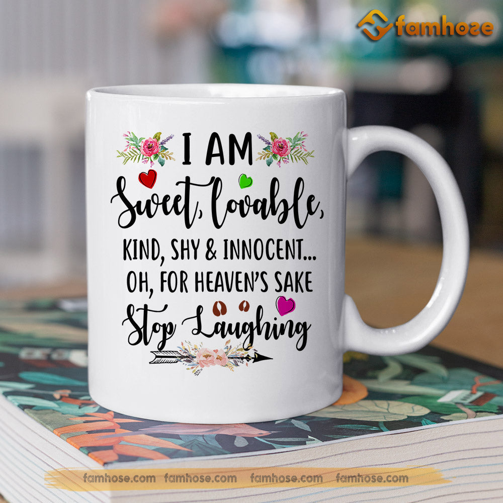 Personalized Cow Mug, I Am Sweet, Lovable, Kind, Shy, Innocent Mug, Cups Gift For Cow Lovers, Cow Owner