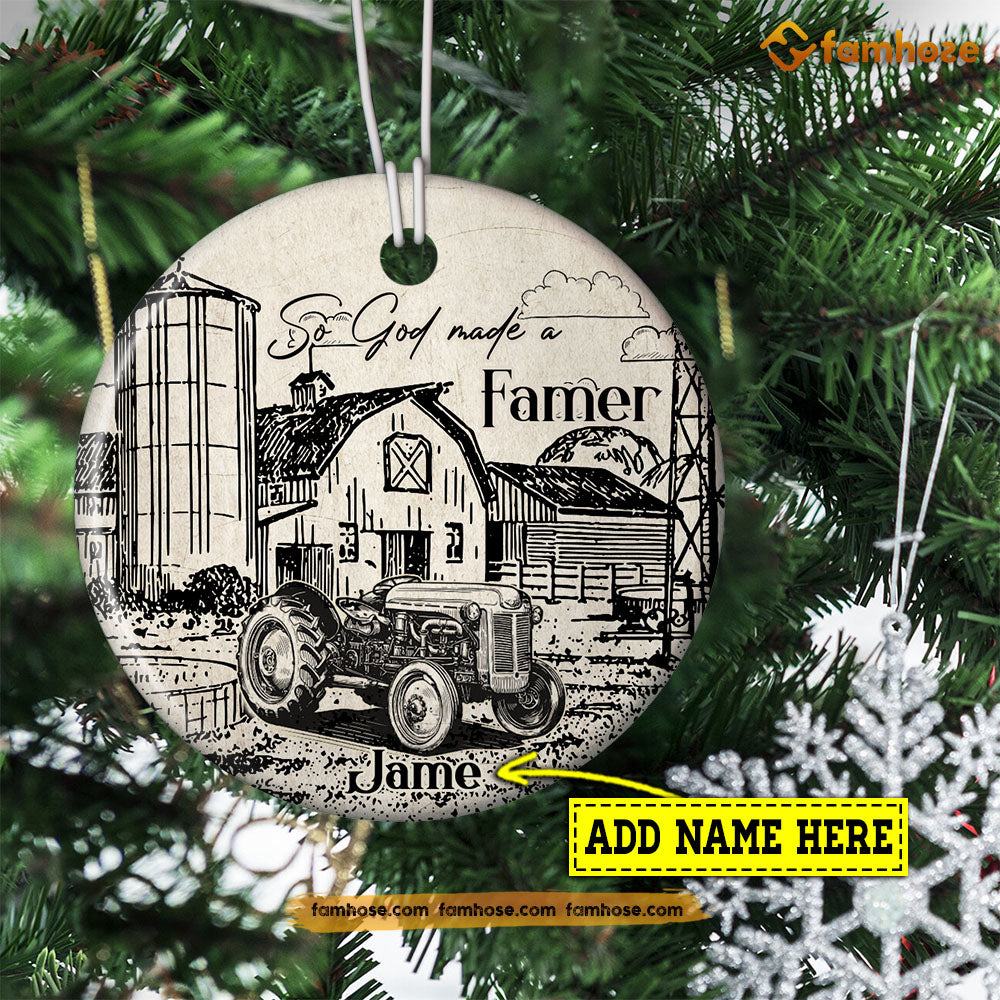 Female Farmer Gift Farmer Gifts Farmer's Wife Only the Strongest Women  Become Farmers Ceramic Christmas Tree Ornament 