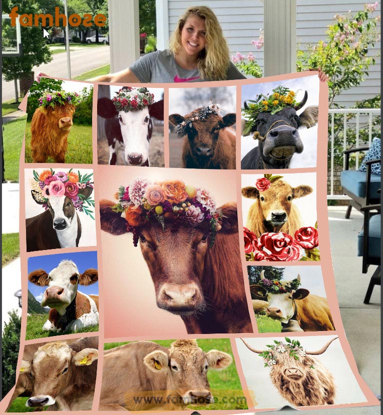 Cute cow 2025 blanket