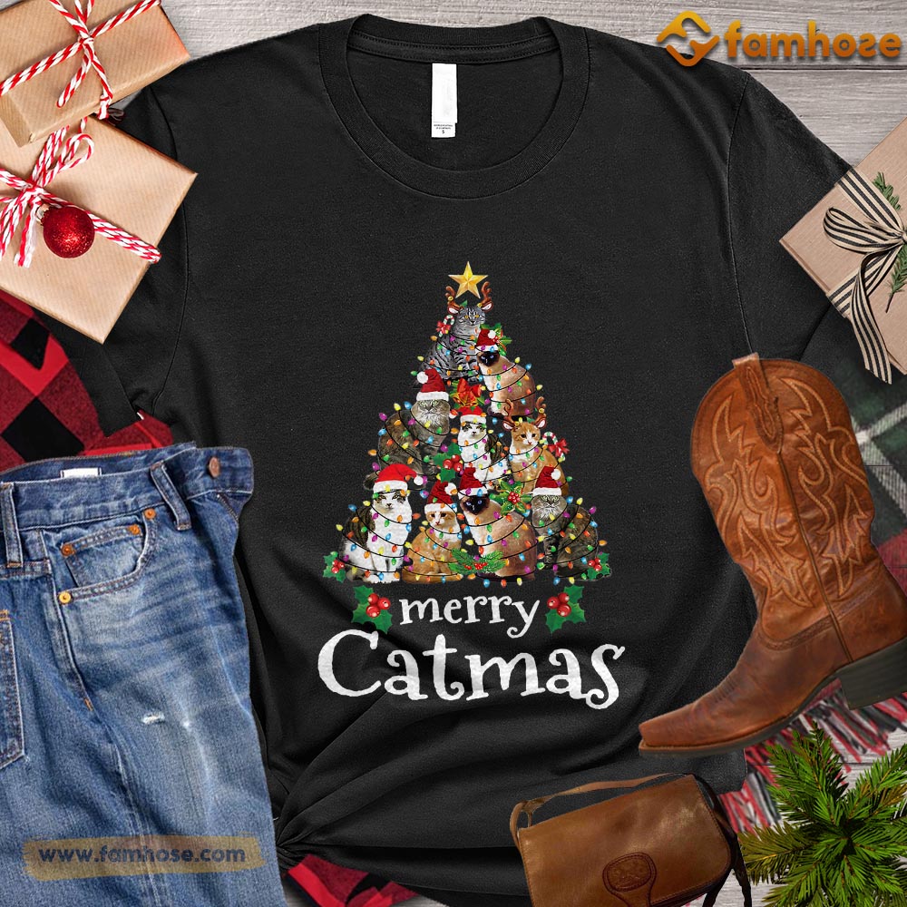 Merry catmas clearance shirt