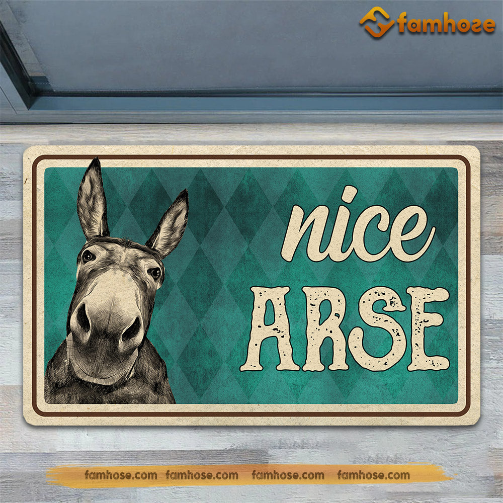 Donkey Doormat, Nice Arse Gift For Donkey Lovers, New Home Gift, Housewarming Gift, Donkey Decor