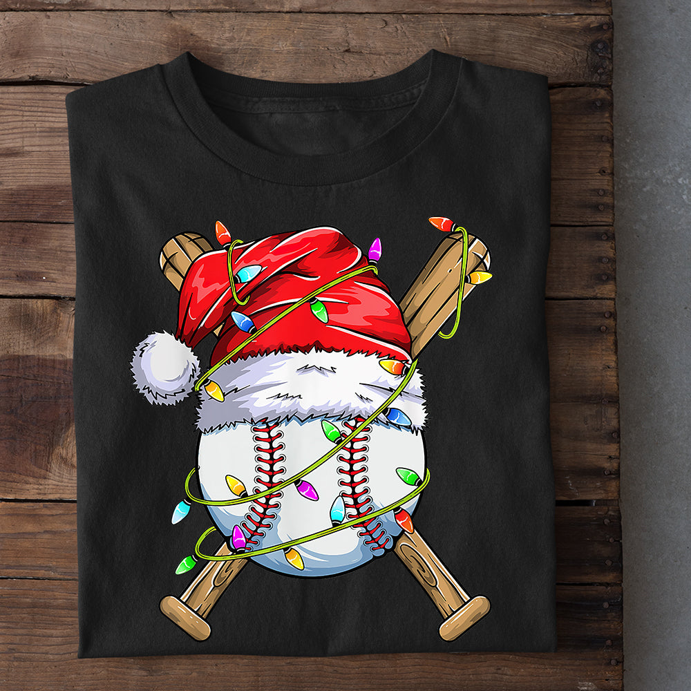 Baseball Christmas T-shirt, Here I'm Ball, Gift For Baseball Lovers, Baseball Tees, Baseball Players