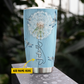 Personalized Dragonfly Tumbler, Be Still And Know That I Am God, Sunflower Dragonfly Stainless Steel Tumbler, Tumbler Gifts For Dragonfly Lovers