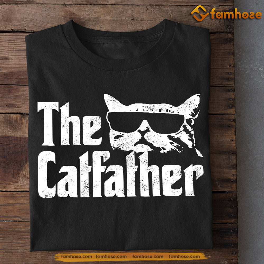 Cool Father's Day Cat T-shirt, The Cat Father, Gift For Cat Lovers, Cat Owners, Cat Tees