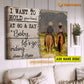 Personalized Valentine's Day Horse Poster & Canvas, I Want To Hold Your Hand Baby Let's Go Riding Gift For Horse Lovers