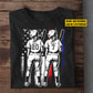 Personalized Softball Girl July 4th T-shirt, Independence Day Besties Spirit Softball Sport Tees Gift For Softball Lovers