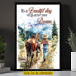 Personalized Cowgirl Canvas Painting, It's A Beautiful Day Wall Art Decor, Poster Gift For Cowgirl