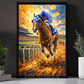 Secretariat Canvas Painting, 1973 Triple Crown Champion Wall Art Decor, Poster Gift For Horse Racing Lovers