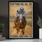Secretariat Canvas Painting, 1973 Triple Crown Champion Everything Will Kill You Wall Art Decor, Poster Gift For Horse Racing Lovers