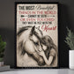 Horse Riding Girl Canvas Painting, The Most Beautiful Things In The World Wall Art Decor, Poster Gift For Horse Girl