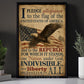 July 4th Canvas Painting, I Pledge Allegiance To The Flag Of The United States Of America Wall Art Decor, Poster Independence Day Gift For American Lover