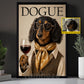 Personalized Fashion Dogue Dog Canvas Painting, Dachshund Dog Portrait Wall Art Decor, Poster Gift For Dog Lover