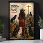 Dog & Cowgirl Canvas Painting, Let Us Send Them Without Wings Wall Art Decor, Poster Gift For Dog Lover