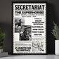 Secretariat Horse Canvas Painting, Secretariat The Superhorse Wall Art Decor, Poster Gift For Horse Racing Lovers, Fan Of Kentucky Derby