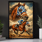 Secretariat Horse Canvas Painting, 1973 Triple Crown Champion Wall Art Decor, Poster Gift For Horse Racing Lovers, Fan Of Kentucky Derby