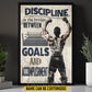 Motivational Personalized Wrestling Man Canvas Painting, Goals And Accomplishment Wall Art Decor, Poster Gift For Wrestler