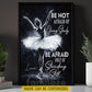 Motivational Personalized Ballet Girl Canvas Painting, Be Not Afraid Of Going Slowly Wall Art Decor, Poster Gift For Ballet Lovers