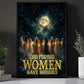 Halloween Feminine Canvas Painting, God Forbid Women Have Hobbies Wall Art Decor, Spooky Season Poster Gift