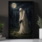 Halloween Ghost Golf Canvas Painting, Golfing After Death Wall Art Decor, Spooky Season Poster Gift For Golf Lover