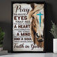 Pray To Have Eyes Heart Mind And Soul, Horse Canvas Painting, God Wall Art Decor - Poster Gift For Horse Lovers