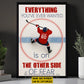 Motivational Personalized Hockey Man Canvas Painting, Everything You've Wanted Sport Wall Art Decor, Poster Gift For Hockey Lovers