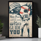 Motivational Baseball Man Canvas Painting, Make Peace With The Noise Sport Wall Art Decor, Poster Gift For Baseball Lovers