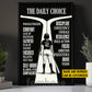 Motivational Personalized Softball Woman Canvas Painting, The Daily Choice Sport Wall Art Decor, Poster Gift For Softball Lovers