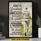 Interesting Personalized Golf Boy Canvas Painting, The Greatest Game Mankind Has Ever Invented Sport Wall Art Decor, Poster Gift For Golf Lovers