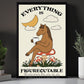 Funny Horse Canvas Painting, Everything Is Figureoutable Wall Art Decor, Poster Gift For Horse Lovers
