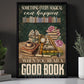 Reading Book Canvas Painting, Something Every Magical Can Happen Wall Art Decor, Poster Gift For Reading Lovers