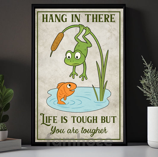 Funny Canvas Painting, Hang In There Wall Art Decor, Poster Gift To Decor House Or Office