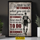 Motivational Personalized Soccer Man Canvas Painting, Your Talent Determines What You Can Do Sport Wall Art Decor, Poster Gift For Soccer Lover