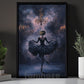 Halloween Ballet Canvas Painting, Midnight Masquerade Wall Art Decor, Spooky Season Poster Gift For Ballet Lovers