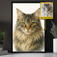 Personalized Photo Pet Canvas Painting, Pet Portrait Wall Art Decor, Poster Gift For Pet Lovers