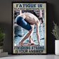 Swimming Man Canvas Painting, Fatigue Is Your Body Questioning You Sport Wall Art Decor, Poster Gift For Swimming Lovers