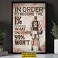 Personalized Basketball Man Canvas Painting, In Order To Become The 1% Sport Wall Art Decor, Poster Gift For Basketball Lovers