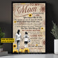 Personalized Soccer Mum Daughter Canvas Painting, To My Mom Everything I Am Sports Wall Art Decor, Poster Mother's Day Gift For Mom From Soccer Girl