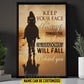 Personalized Horse Riding Canvas Painting, Keep Your Face Always Toward The Sunshine Wall Art Decor, Poster Gift For Horse Girl