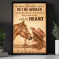 Horse Riding Girl Canvas Painting, The Most Beautiful Things In The World Wall Art Decor, Poster Gift For Horse Girl