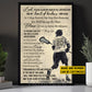 Personalized Lacrosse Boy Canvas Painting, Lord Please Clear My Head Of All Distractions Sport Wall Art Decor, Poster Gift For Lacrosse Lovers