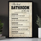 Funny Toilet Canvas Painting, The Best Bathroom In The City Wall Art Decor, Restroom Poster Gift
