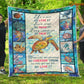 Turtle Blanket, Life Is Short So Live It Love Is Rare So Grab It Fleece Blanket - Sherpa Blanket Gift For Turtle Lover, Turtle Owners