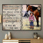 Cowgirl Poster & Canvas, Once Upon A Time There Was A Girl Who Really Loved Horse, Cowgirl Canvas Wall Art, Poster Gift For Horse Lovers