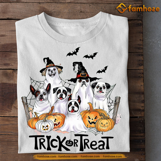 Halloween Dog T-shirt, Truck Or Treat, Spooky Season Gift For Dog Lovers, Dog Owners Tee