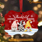 Christmas Gnomie Ornament, Thankful Grateful Blessed Gift For Gnomie Lovers, Aluminum Ornament