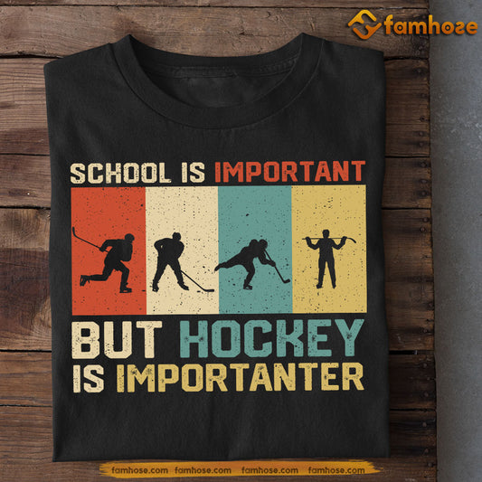 Vintage Back To School Hockey T-shirt, But Hockey Is Importanter, Gift For Hockey Lovers, Hockey Boys