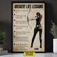 Archery Life Lessons, Personalized Archery Girl Canvas Painting, Inspirational Quotes Wall Art Decor, Poster Gift For Archery Lovers, Archer