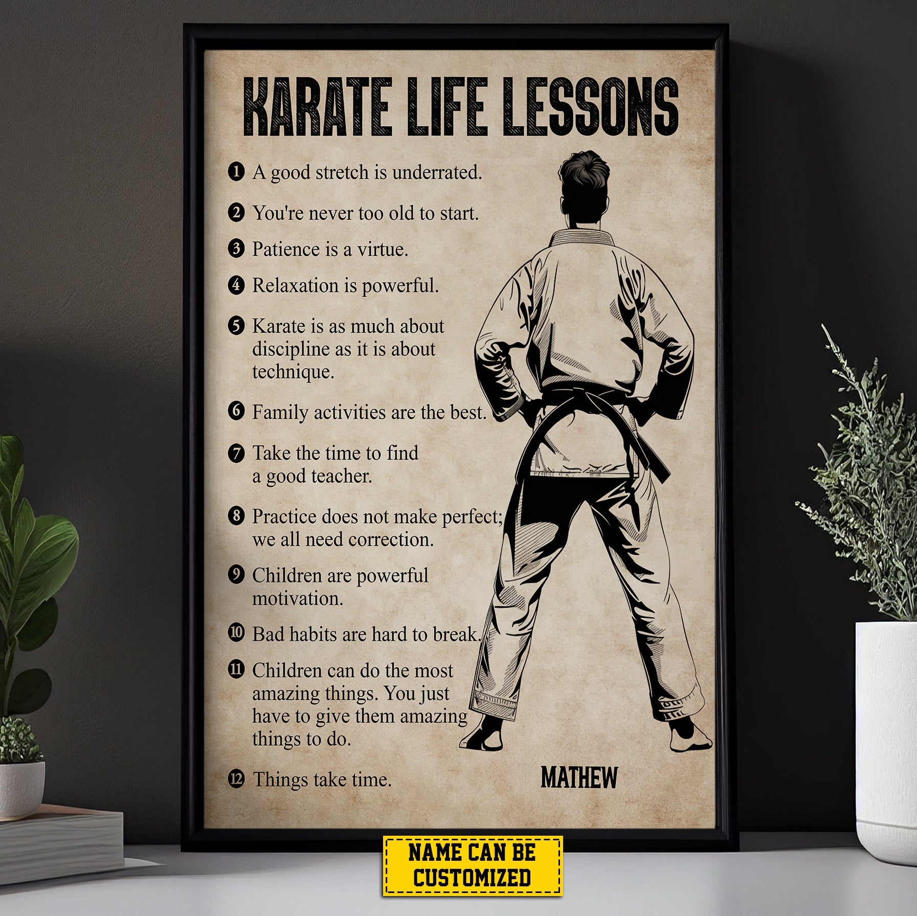 Karate Life Lessons Personalized Motivational Karate Boy Canvas Paint karate-life-lessons-personalized-motivational-karate-boy-canvas-paint