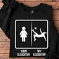 Soccer Sweatshirt, Your Daughter Vs My Daughter Sports Crewneck Sweatshirt Gift For Soccer Lovers