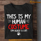 Funny Halloween Cat T-shirt, This Is My Human Costume I'm Really A Cat, Gift For Cat Lovers, Cat Tees, Cat Owners